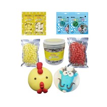 꼬메빔보 무향 버블솝플레이 비누클레이 리필 50g - 1kg, 500g, 베이지