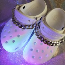 [볼드 메탈 사슬 체인 골드/실버 링] 신발 슬리퍼 파츠 미포함