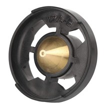 황동 스프레이 건 노즐 HVLP 페인트 분무기/전기 용 교체 키트, [02] 레드 실버 톤