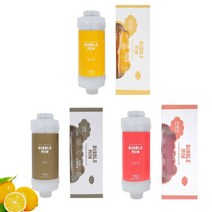 피부건강 아토피 녹물제거 버블몬 아토큐어 샤워기 필터 리필형, 색상:로즈