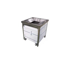 업소용 잔반 처리대 음식물 수거대 주방 잔반통 씽크, 자동차둥근구멍이없는70x70모바일모델