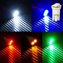 12V 24V 차량용 T10타입 5050 3칩 2발 LED전구, 선택_12V_블루LED