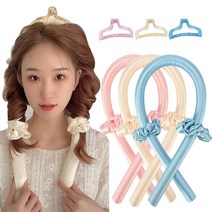 틱톡 헤어롤 셀프파마 그루프 고데기 없이 웨이브 머리, 랜덤발송, 1개
