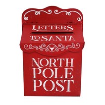 편지보관함 우편함 우체통 메일박스 야외 정원 금속 사서함 크리스마스 나뭇잎 메시지 포스트 상자 벽 장, 01 red