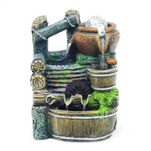 앤트앤비 미니 분수대 인테리어 실내 미니폭포 가정용 펌프 가습기, 01.미니분수_11041, 혼합색상