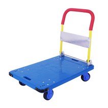 카트 접이식 두꺼운 평판손수레 대차 운반차 자전거트레일러, T18-156kg 스몰