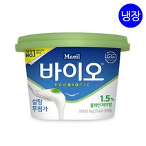 매일유업 바이오 플레인 요거트 저지방 450gX6개(개당270kcal), 6개, 450g