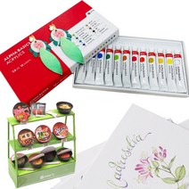 미니를사랑하는사람들 미니어쳐 음식 만들기 DIY (16시까지 당일발송) 키트, 12색 아크릴물감