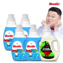 쉬슬러 세탁 액체 에이프릴 고농축 세제 미니 650ml 4개 + 다운워시 점퍼 패딩 이불 전용세제 구스 650ml 1개, 단품