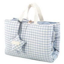 화모베이비 토퍼 + 거즈이불 S + 거즈 매쉬 베개 사계절 낮잠 이불 세트, 블루, 8개