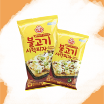 [냉동] 오뚜기 돌판오븐에 구워만든 불고기 사각피자 96g 전자레인지 냉동피자 조각피자 고메, 4개