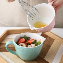 도자기저그 브런치 믹싱 그릇 빈티지 세라믹 밀크 베이킹, 녹색 찻잎 잎 믹싱 볼