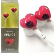 .미니로 미니어처 수공예 이어폰 EPU-04 핑크초코