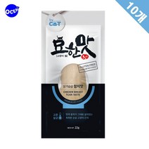 참치맛 닭가슴살 간식 노령묘 기력보충 캣간식 칭찬용 별식 기호성 보상 쫄깃함 냥이, 1개