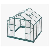 1.75평(2.2m x 2.4m) DIY 조립식 온실 하우스 다용도쉘터 온실창고 농막 썬룸 파티오 가든, 1.75평(2.2m x 2.4m)  DIY 조립식 온실, 본품만