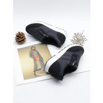 코지23 여자 지퍼 캐주얼 패딩 슬립온 스니커즈 운동화