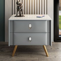 무선충전 디지털키 소형 심플 침대협탁 사이드 테이블 거실 수납 협탁, 그레이 무선 충전