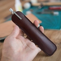 가죽 DIY 공방 가죽공예키트 재료 취미키트 집콕취미 펜 필통 집에서할수있는취미 23, DIY 베지터블 태닝 브라운
