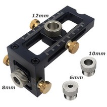 전동드릴 로케이터 2 in 1 조정 가능한 목공 드릴링 펀처 로케이터 나사 지그 핀, 세트 1