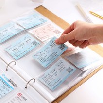 투명 포토카드 포카 바인더 4종 포토 앨범 스크랩 폴라로이드 인생네컷 보관, D타입 4칸
