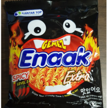 에낙 게메즈 라면과자 스파이시 레벨3, 28g, 3개