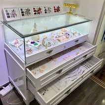 주얼리 진열대 쇼케이스 보석 진열장 팔찌 귀금속, 80x40x90(조명 추가)