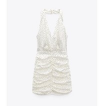 자라 ZARA 스타일 예쁜원피스 오프닝 도트 셔링 목걸이 8397173