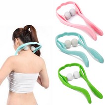 아트박스/디자인에버 Neck Massager 목경락 소프트볼 맛사지기, 그린, 1개