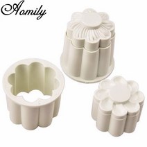 초콜릿만들기 2 개/대 꽃 3D 쿠키 퐁당 커터 수제 케이크 과자 DIY 베이킹 양각 초콜릿 비스킷 금형 장식, 한개옵션0