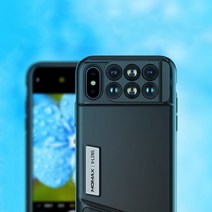 카메라케이스 망원/광각/매크로/어안 렌즈 아이폰 XS MAX, 레드, ★XS MAX★