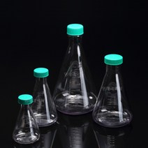 플라스틱 삼각플라스크 250ml 500ml 1L 플라스크, 1 플라스틱 삼각플라스크 250ml(녹색뚜껑)
