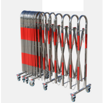 자바라 학교 정문 대문 펜스 접이식 바리게이트 스테인레스 스틸 이동식 울타리 야외, 높이 1.1미터 X 길이 3미터