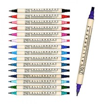 캘리그라피 펜 펜추천 ZIG 낱색 MS-3400, 본상품선택, PUREBLUE