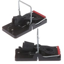 해충박멸 방역 소독 12Pcs 해충 방제 재사용 가능한 쥐 잡기 마우스 트랩 쥐덫 미끼, 2pcs