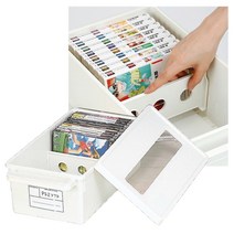 씨디 수납 함 타이틀 보관함 정리 케이스 블루레이 홀더 컨테이너 닌텐도 dvd 플스 시디, CD케이스