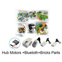 280 개/대 STEM WeDo 2.0 로보틱스 건설 세트 빌딩 블록 45300 교육용 DIY 완구와 호환 가능, 03 Bricks-PF  and USB