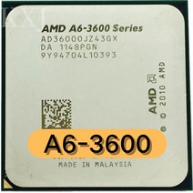 AMD A6-Series A6-3600 A6 3600 2.1 GHz 쿼드 코어 CPU 프로세서 AD3600OJZ43GX 소켓 FM1 A63600 AD3600 AD-3600, 한개옵션0