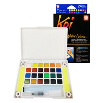 사쿠라 코이 워터칼라 24색 고체케익