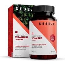 영국 데세르 Desejr Vitamin B 비타민B 콤플렉스 3개월분 90정, 6팩