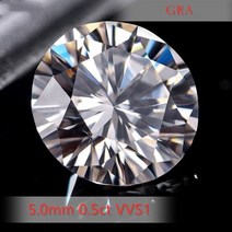칼갈이프로모션 모이사나이트 루즈 스톤 VVS1 3EX 화이트 라운드 컷 GRA Moissanites Lab-Grown Diamond 공