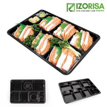 회용기 초밥 6칸도시락 (100개set), 100개, 100개