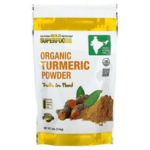 California Gold Nutrition 수퍼푸드 유기농 강황 가루 4 oz 114 g)