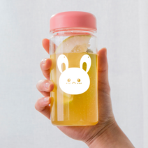 마이보틀 트라이탄 토끼 디자인 태권도 피아노 학원 보틀 물병 물통 350ml, 검정 선 토끼, 블루