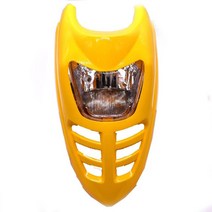 바이크 오토바이 헤드 라이트 커버 50cc 110cc 쿼드 ATV 전조등 전용, 04 Yellow