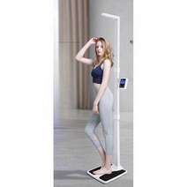 전자 저울 키 몸무게 병원 BMI 비만 체질량 피트니스, 상세 페이지 참고, 하얀색 USB 충전
