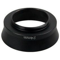 ETone24mm 스크류 인 특수 금속 렌즈 후드 쉐이드 Rollei 35 필름 카메라용, 24mm