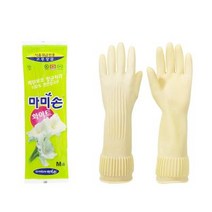 (1 개 팩) Mamison 주방 장갑 화이트 미디엄 음식 준비를 위해 특별히 디자인 요리 주방 장갑 식품 등급 천연 라텍스 레스토랑 음식 서비스 케이터링 공급용 미끄, 기본
