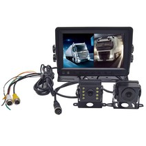 트럭 굴삭기 후방 카메라 버스 화물차 전후방카메라, U프레임 2채널 64G - 듀얼렌즈