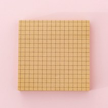 참신대장 접착 메모지 포스트잇 줄 라인 메모지 5set 80매 5set 총 400매, 크라프트_모눈 5set