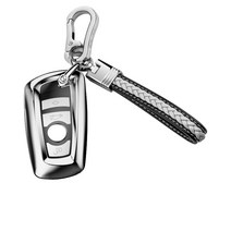 비엠 키케이스안티-분실 소프트 TPU 자동차 키 케이스 원격 커버 셸 홀더 Fob BMW 225i M240i 430i 320iGT, 17 Silver set 2